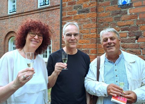 vlnr: Almuth Wisch, Gerhard Oppelt und Kristian Wegscheider freuen sich über den gelungenen Wiederaufbau der Orgel